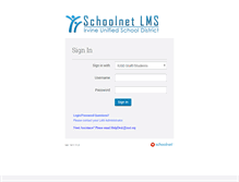 Tablet Screenshot of iusd.schoolnet.com